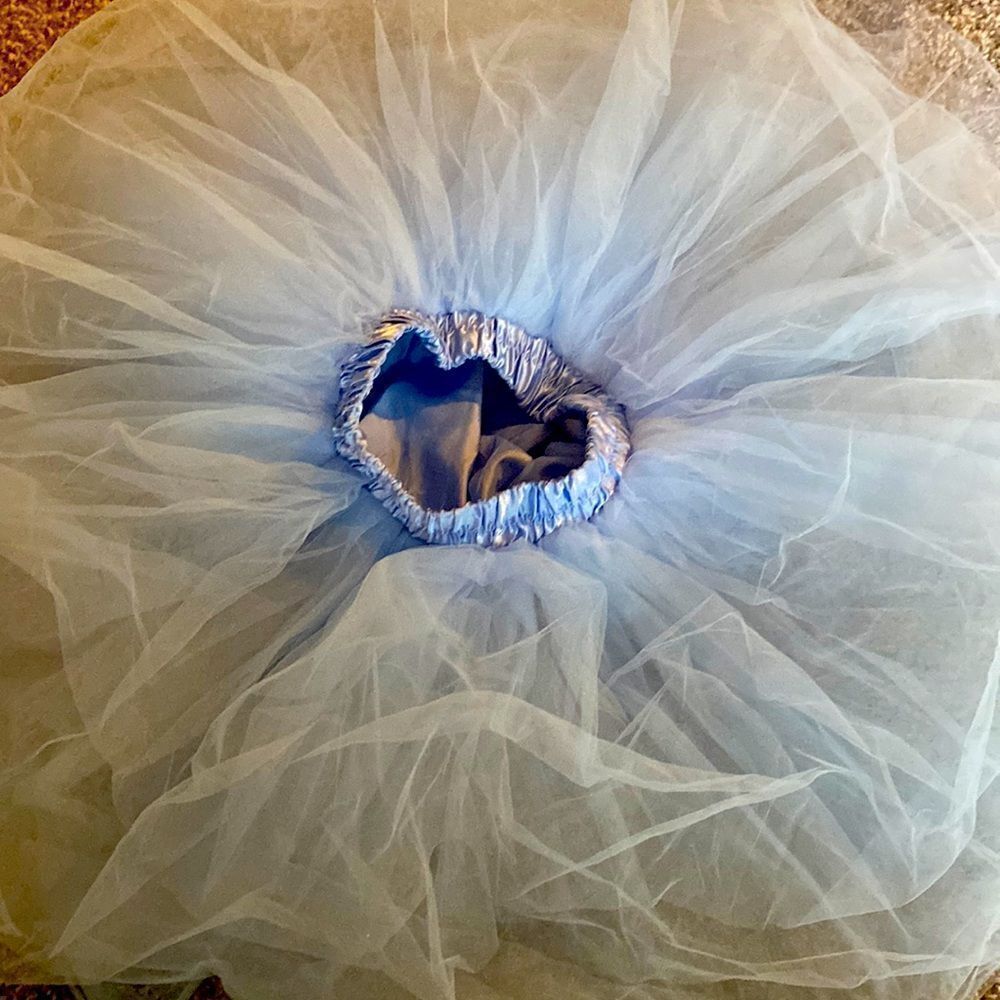 Satin Child Dance Powder Baby Blue Tutu